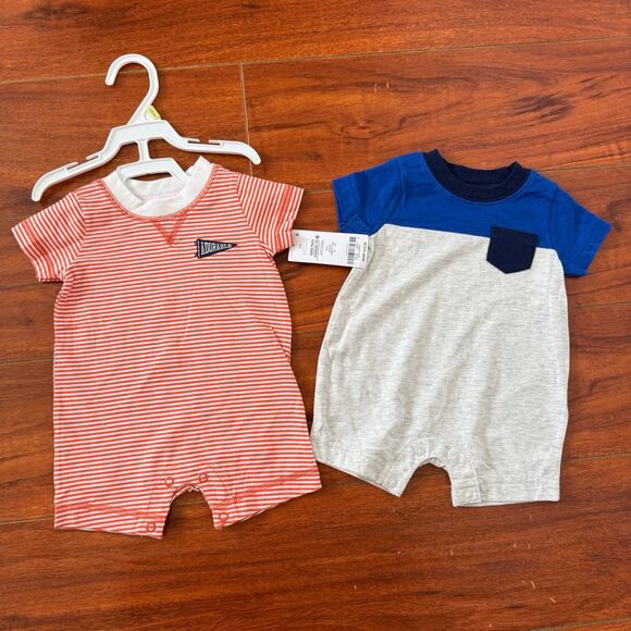 Carter’s Red Gray 2pcs Set 3m - Picture 1 of 5
